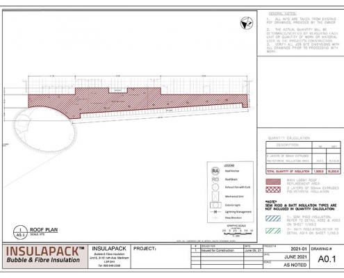 roof insulation blueprint requirements