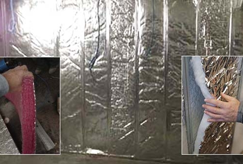 wall cavity bubble and fibre insulation