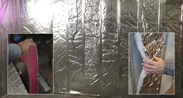 wall cavity bubble and fibre insulation