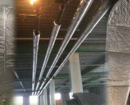 Exterior pipe insulation wrap